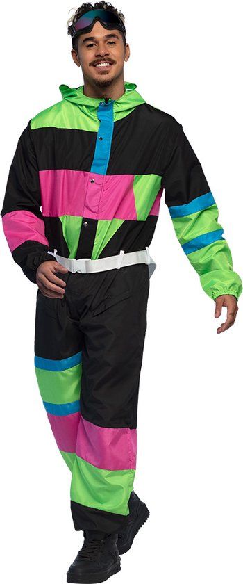 Boland - Skipak 80's dude (S) - Mannen - Multi - Volledig verkleedpak