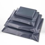 Double Dragon 60 Herbruikbare Verzendingstasjes in Gemengde Maten | Antimanipulatie Plastic voor Verzending, Transport en Levering | Grijs | 4 Maten (Klein tot Groot), 15 van elke
