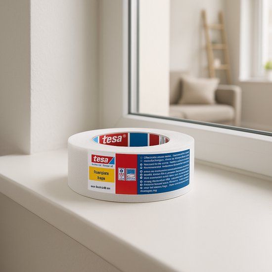 Tesa Glasvezel Tape - 90m - 48mm - Wit