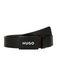 HUGO Heren Gilao-Z Sz35 Matte lederen riem met platte gesp logo, Zwart 001, 105