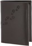 oxmox Leren portemonnee Leather RFID Protect Kombibörse Footsteps 2.0 Embossed Brown donkerbruin