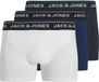 JACK&JONES JACBRANCO SOLID TRUNKS 3 PACK Heren Bellwether Blue Katoen/Elastaan XL