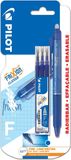 Pilot FriXion Clicker Blauw 0.5 + 3 Vullingen - Op Blister