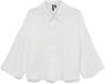 Vero Moda VMNATALI Crop Shirt WVN NOOS Snow White