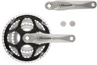 Miranda Crankstel Alfa 3, 48/38/28T 8mm - zilver