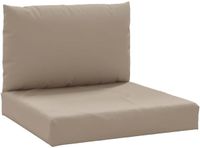vidaXL Palletkussens 2 st oxford stof taupe