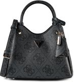 GUESS Meridian II Girlfriend Carryall Bag Coal Logo donkergrijs