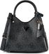 GUESS Meridian II Girlfriend Carryall Bag Coal Logo donkergrijs