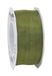 Präsent Four Seasons Organza lint met kabelrand, olijf, 40 mm breed, 25 m lengte