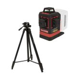 Futech Multicross 3D 18VMAX Kruislijnlaser Set Incl. Statief - Groen - 70m - 3 Lijnen