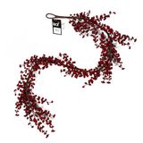 Leaf Design UK Kunstkerstkransen, rode bessen slinger, 150 cm