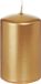 Trend Candles Cilinderkaars/stompkaars - goud - 5 x 8 cm - 18 branduren - horeca kaarsen