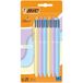 BIC 4 pastelkleurige balpennen met medium punt (1,00 mm)