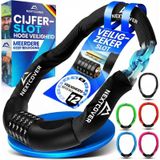 Antidiefstal ketting fiets - Cijferslot 90 cm - 5 cijfers - Staal gehard - Zwart