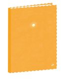 Quo Vadis - Notitieboek – fantasie – geel – gelinieerde pagina's – 15 x 21 cm – wit Clairefontaine papier – gemaakt in Frankrijk