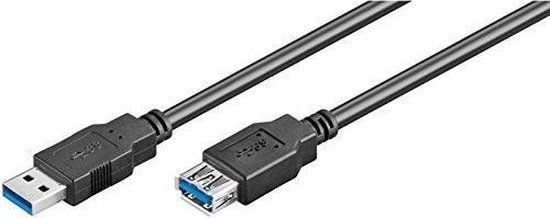 Ewent EC1008 USB-kabel 1,8 m USB 3.2 Gen 1 (3.1 Gen 1) USB A Zwart
