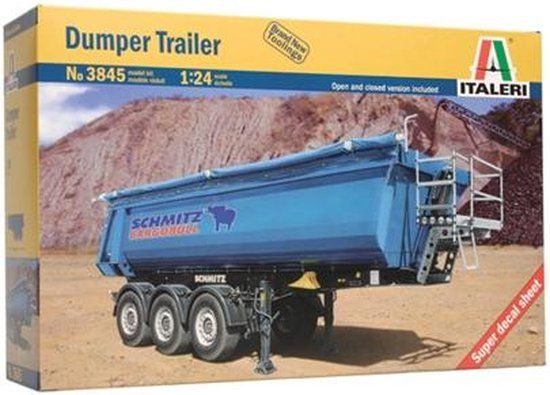 Italeri Dumper Trailer 1:24 Scale Model Kit