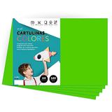 Cartulina m-office Cartulina de Colores A4 Verde Fuerte 180gr 25 Hojas