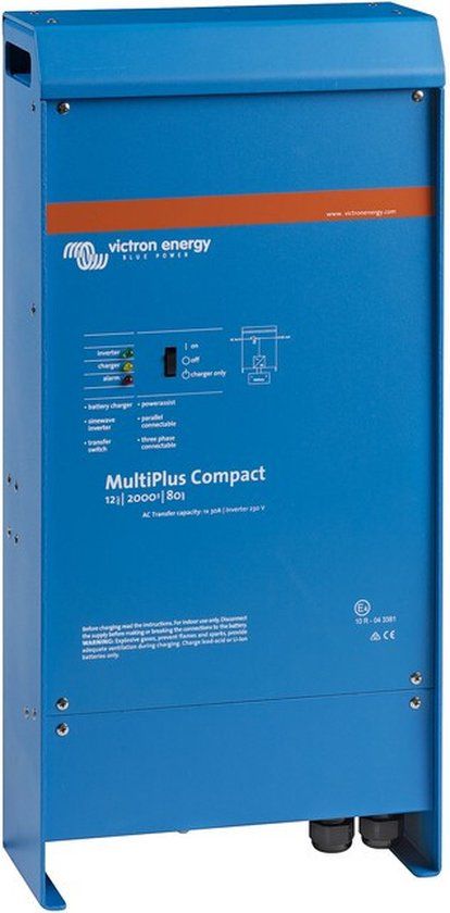 Victron Multiplus Compact 12/2000-80 Omvormer en acculader