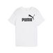 PUMA ESS No. 1-logo T-shirt voor Dames, Wit, Maat 6-7Y