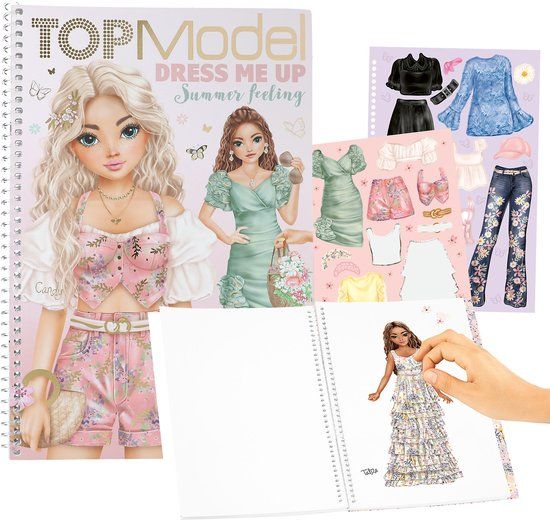 Depesche TOPModel Dress me up stickerboek - SUMMER FEELING