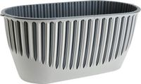 Serinova 1+1 Piano bloembakken crème antraciet 32cm winterharde balkonbakken