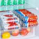 Unyqoos® Bac de rangement pour réfrigérateur, bacs de rangement pour garde-manger, conteneurs organisateurs de boissons en plastique pour réfrigérateur, cuisine, armoires, congélateur, garde-manger, meuble - Moyen
