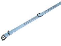 Nobby Halsband "Crystal" twee rijen lichtblauw/wit 47 cm (35-41 cm); 17/19 mm