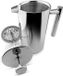 Café Ole Dubbelwandige Cafetiere 12 Cup - 1,5L - Zilver
