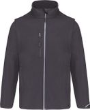 PROACT® Softshell Jas met Afritsbare Mouwen PA323 - Titanium - 3XL