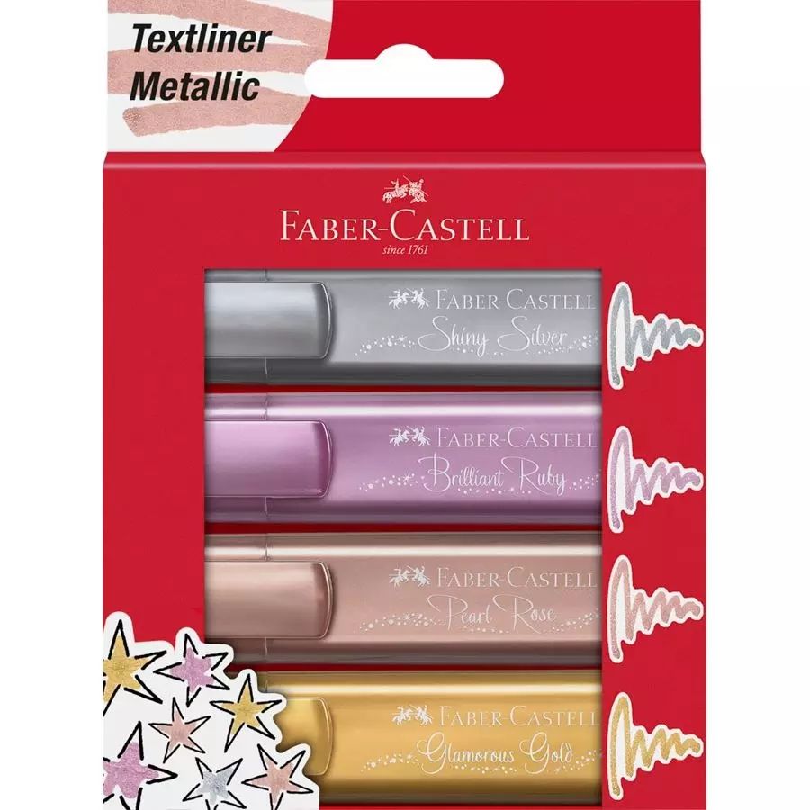 Faber-Castell TL 46 - Markeerstiften - 4 stuks - multi