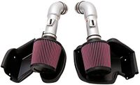 K&N Typhoon Kit compatibel met Nissan 370Z/Infiniti G37 V6-3.7L 2009-2019 - Zilver (69-7078TS)