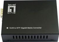 LevelOne GVT-2015 netwerk media converter 1000 Mbit/s Multimode, Single-mode Zwart