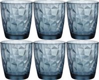 Bormioli Rocco Tumbler drinkglazen - 18x - blauw - 390 ml