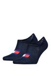 Tommy Hilfiger 2-pack Footie Sokken Blauw Katoen Maat 42