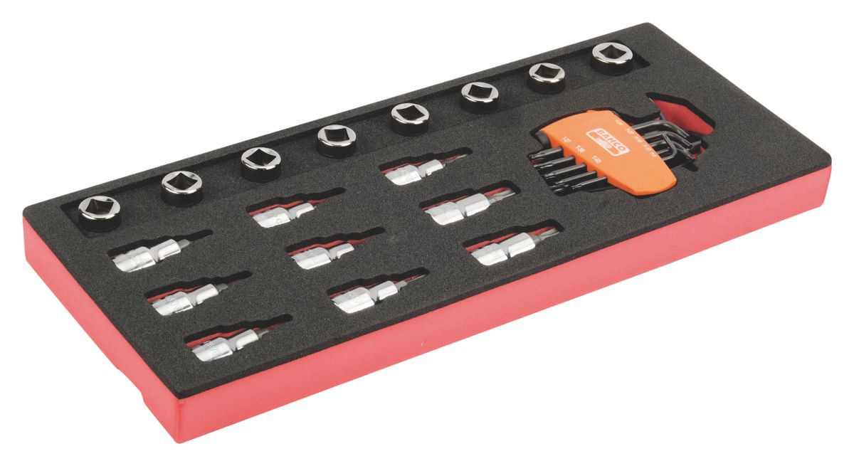 Bahco Foaminlay Fit&Go 1/3 met schroevendraaierdopsleutels 1/2" en inbussleutels - 25-delig - FF1E2207