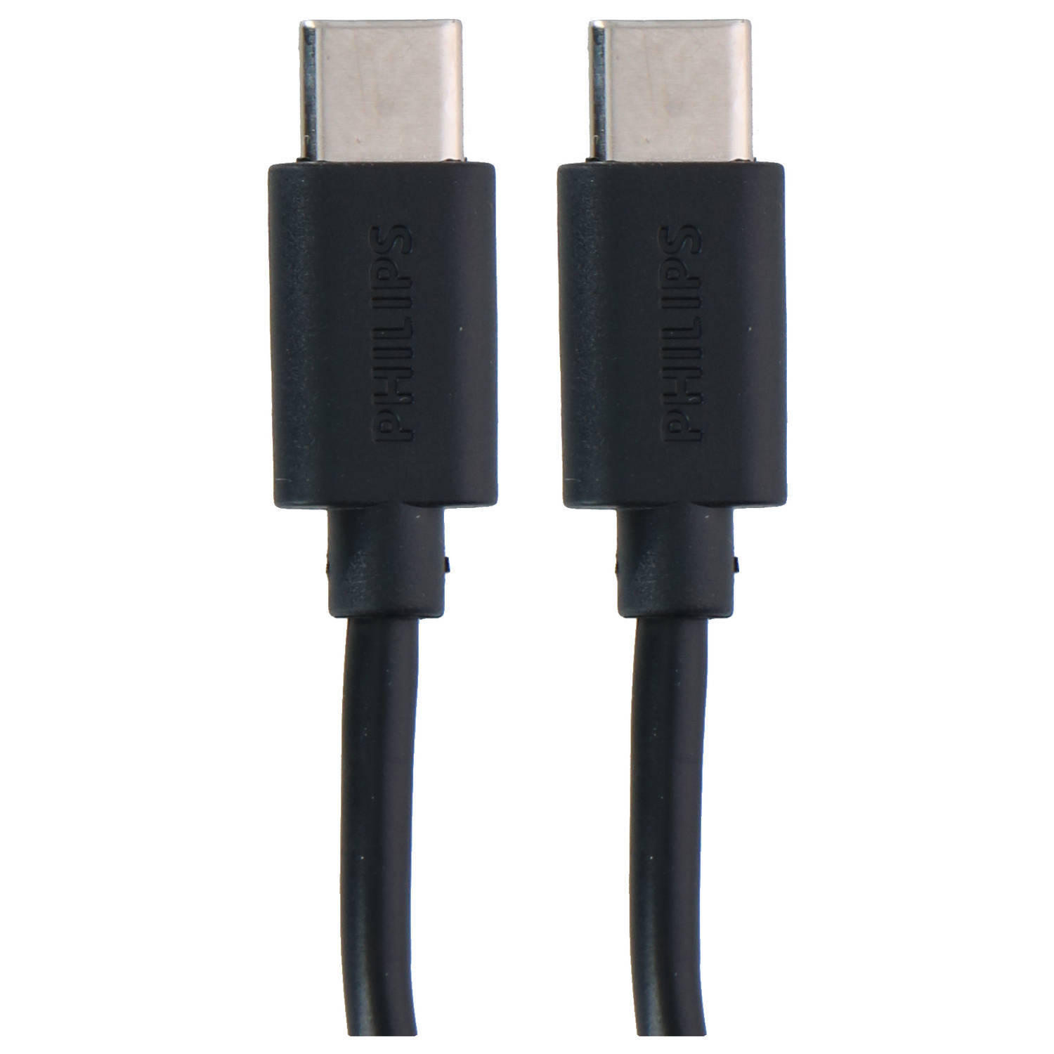 Philips - usb-c naar usb-c kabel - dlc3106c/03 - 2 meter kabel - reservekabel - zwart