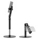 NEEWER BASICS Mobiele telefoonhouder voor bureau, verstelbare telefoonstandaard, klem met verzwaarde metalen sokkel, bureauhouder compatibel met iPhone 16 15 Pro Max Plus Samsung voor video-opnames