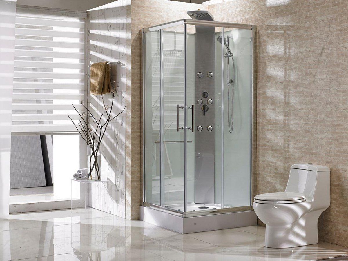 Exellence Rainbow douchecabine 90x90x218 alu 5mm glas 10189