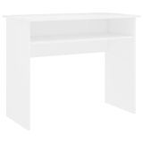 vidaXL Bureau, wit, 90 x 50 x 74 cm, bewerkt hout