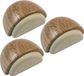 AMIG Arrêt de porte/aimant de porte - 3x - D48mm - auto-adhésif - chêne - bois
