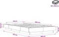 vidaXL - Vloerbedframe - Sonoma Eiken - 100 x 212 cm