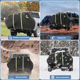 Merkloos / Sans marque Wan GmbH Fietsendragerhoes - Transporthoes fietsen - Fietsen vervoeren - Waterdicht en stevig - 210 x 96 x 120 cm - Zwart