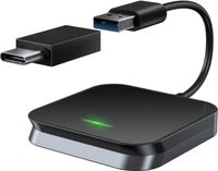 DrPhone AutoCast Draadloze CarPlay Adapter - Geschikt voor o.a. iPhone – Plug & Play WiFi Dongle – Snelle Autoverbinding