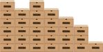 BigDean Set de 30 boîtes de rangement avec fenêtre de visualisation et tiroir