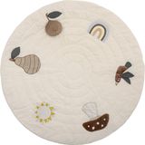 Bloomingville MINI Tapis de jeu rond - Beige - Ø 100 cm