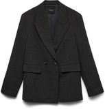 VERO MODA VMBESTIE LS LOOSE BLAZER Dames Blazer/Colbert Dark Grey Melange S
