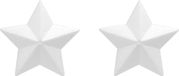 Glorex hobby Piepschuim knutselen vormen/figuren - Set van 2x stuks - kerst ster - 25 cm - wit