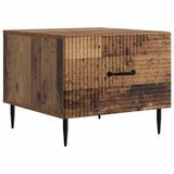 vidaXL Salontafel met lade Oud hout 49 x 50 x 40 cm Bewerkt hout