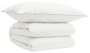 Duvet et ensemble d'oreillers 2 pièces 150x200 cm 4 saisons 200+300 g/m²